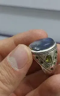 انگشتر دست ساز با نگین شجر