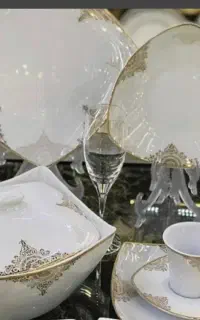 فنجون نعلبکی 12 عددی چینی پردیس