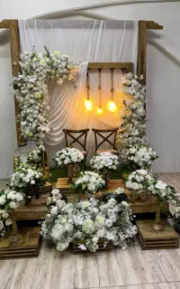 گل آرایی بادکنک آرایی سفره عقد