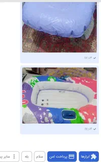 قایق و تیوپ بادی سالم