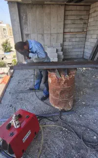 اجرای نبشی کشی و نبشی کاری ساختمان