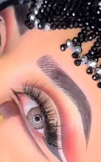 میکاپ  شنیون عروس و محفلی کاشت ناخن ومژه واکستنشن