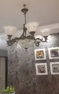 یک جفت لوسترکلاسیک ۱۴یک جفت آباژور کروم آویزدار۱۰