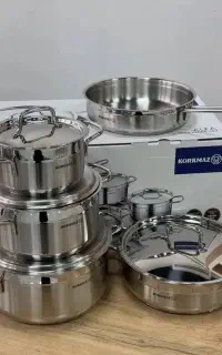 سرویس قابلمه تمام استیل کرکماز ترکیه سنگین