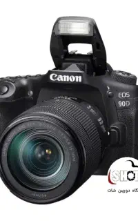 دوربین canon 90d با لنز 135-18 usm