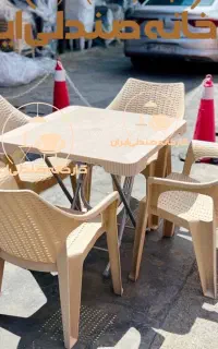 میز وصندلی پلاستیکی ناهارخوری مدل نیکو