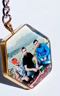 گردنبند ،دسته کلید ، آویز ماشین باعکس دلخواه