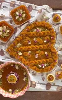 آموزش کیک دسر حلوا فینگر و غذا