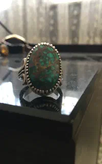انگشتر فیروزه مهر دار