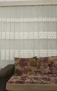 پرده حریر شاین با کتیبه