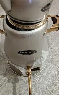 کتری رو گازی با قوری.میوه خوری کریستال