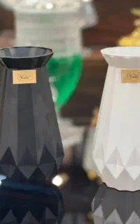 فروش ویژه گلدان مدرن شیشه ای رنگی به قیمت قبل