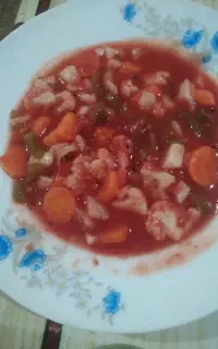 ترشی سالاد فصل تازه خوش مزه با گرجه خانگی