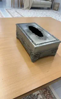 جا دستمالی قدیمی سیلور
