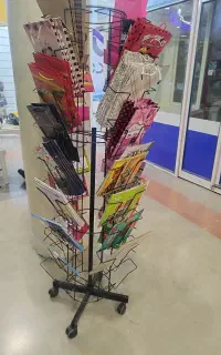استند کتاب چرخان چرخ دار