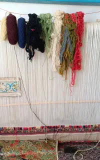 فرش نیمه کاره