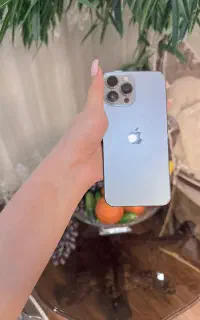 آیفون ۱۳ پرومکس آبی کاملا نو و سالم بدون خط و خش