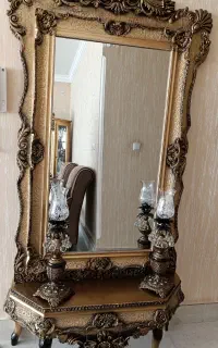 آیینه کنسول همراه دوشمعدان