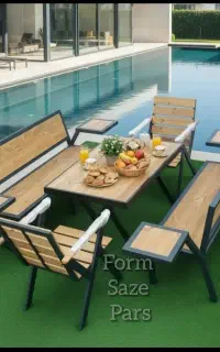 میز صندلی باغی نیمکت باغی  دو نفره و سه نفره