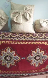 پشتی فرش طرح برجسته