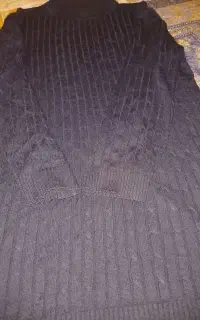 ژاکت بافت مشکی،پالتوسایز۱مشکی ،چادرطرح دارمشکی