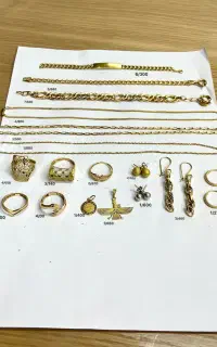 انواع طلا+گردنی نیم ست دستبند النگو
