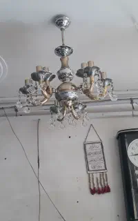 لوستربرنزی آبکاری طلا۳شاخه