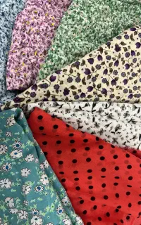 پارچه برای لباس عروسک و تمرین خیاطی