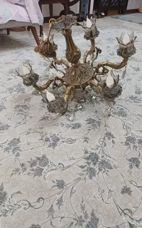 لوستر  برنجی ۶ شاخه کلاسیک