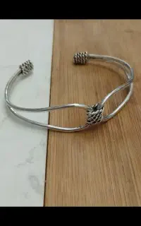 دستبند دست ساز نقره