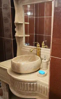 ست کامل روشویی سنگی