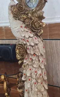ساعت آب نما طرح طاووس