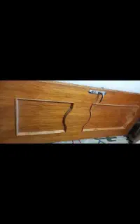 درب چوبی 140در2متر