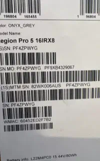 لپ‌تاپ لنوو لژیون Lenovo Legion Pro5 درحدآکبند