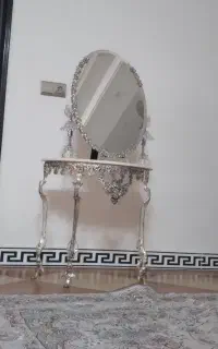 اینه شمعدان  چوب تخت