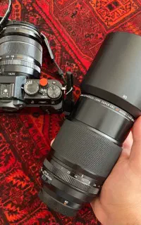 دوربین فوجی فیلم xt30 با لنز 18-55 و لنز 80ماکرو