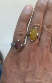 انگشتر نقره چهار چنگ