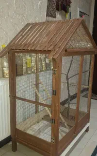 قفس چوبی پرنده