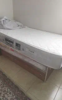 کمد MDF و تشک خواب یکنفره
