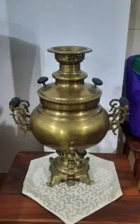سماور زغالی ۸لیتری برنجی