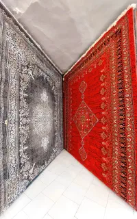فرش۱۲و۶و۹ متری طرح ۷۰۰شانه شانه اصل تمام‌نخbcf