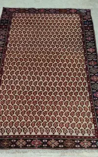 قالیچه زمینه بوته کاملا سالم و بی عیب
