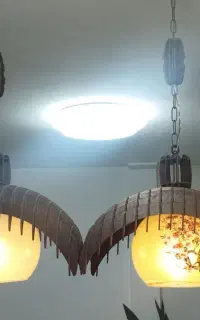 لوستر چوبی