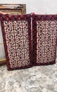 یک جفت پشتی دستباف ترکمن