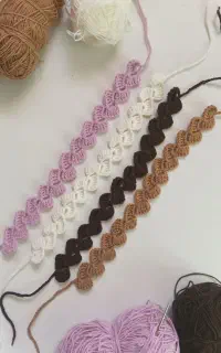 هدبند و جاکلیدی و اکسسوری بافتنی