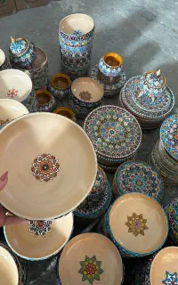 اموزش مینا کاری . مینا روی سفال