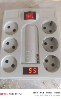 شش راه محافظ تیراژه نمایشگر برق