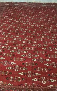 فرش ترکمن ۷۰ ساله تمام پشم