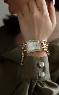 ساعت کارتیر مربع زنانه رنگ بندی متنوع ژاپن
