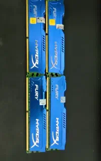 چهار رم ۲ گیگ ddr2 hyperx اورجینال کاملا نو